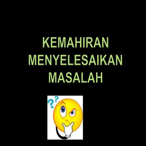 Kemahiran menyelesaikan masalah