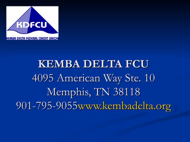 Kemba Delta Federal Credit Union Kemba Delta Federal Credit Union