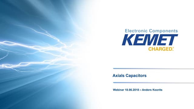 KEMET Axials Capacitors