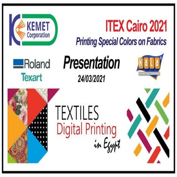 Kemet presentation itex cairo 2021 