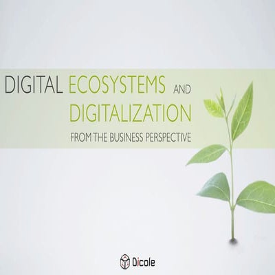 Digital ecosystems and digitalization from the business perspective