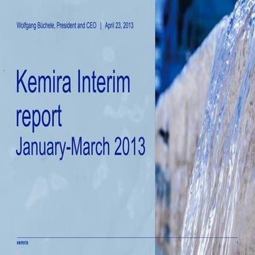 Kemira Q1 2013 result presentation