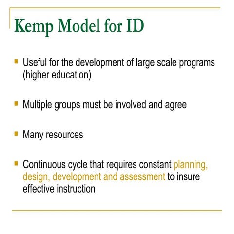 Kemp design model
