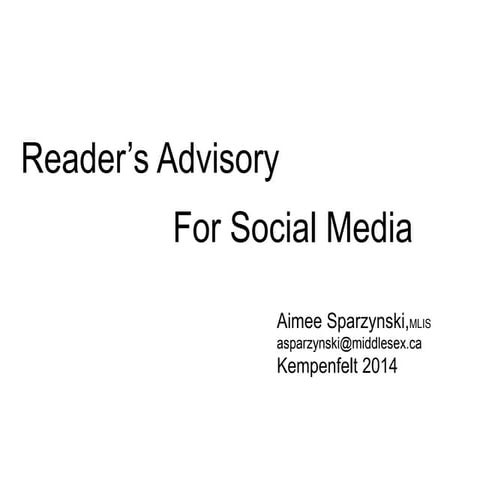 Kempenfelt 2014 social media