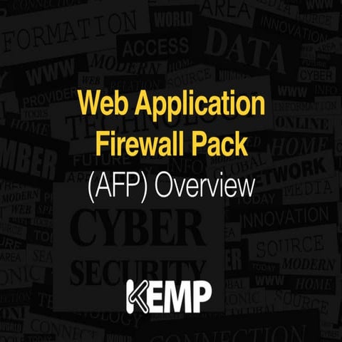 KEMP's Web Application Firewall Pack