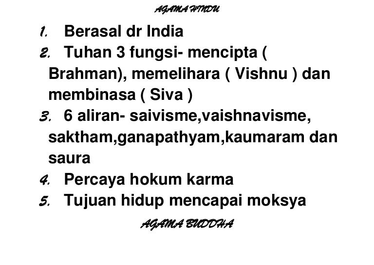 Kemunculan Agama Dunia