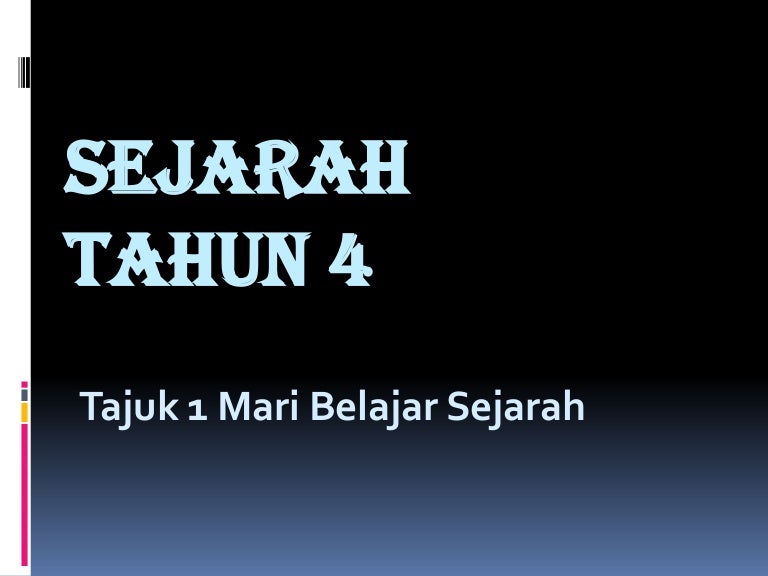 Kenali sejarah