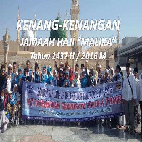 Kenang2an jamaah haji malika 2016