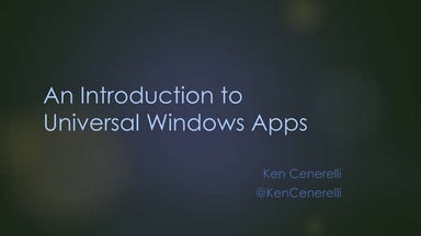 An Introduction to Universal Windows Apps