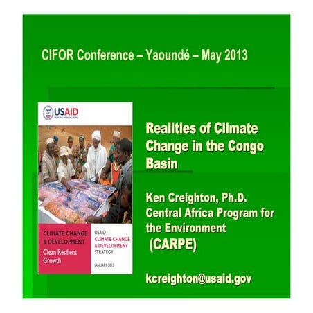 Realities of climate change in the Congo Basin