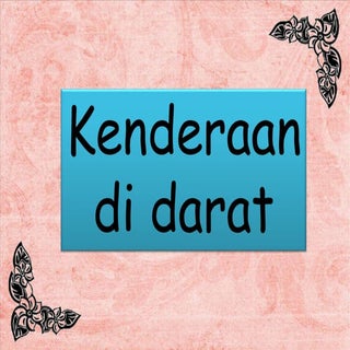 Kenderaaan di darat