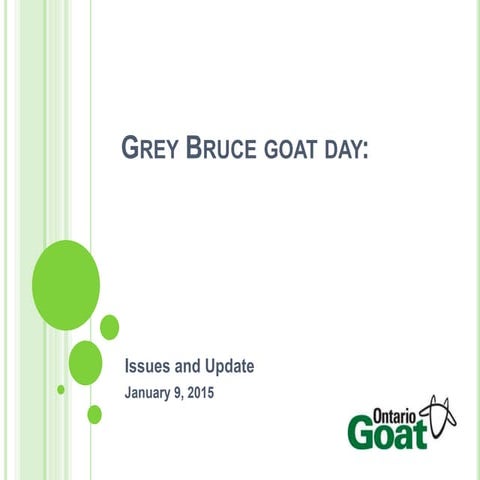 Ontario Goat Update