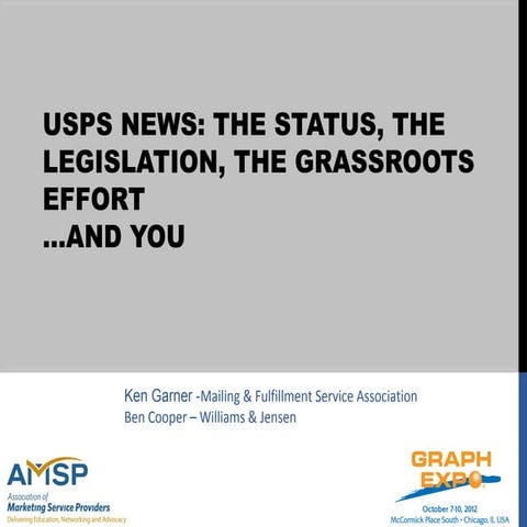 Envisioning America’s Future Postal Service: Strategies for ...