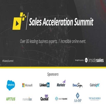 Ken krogue sales acceleration summit 2015