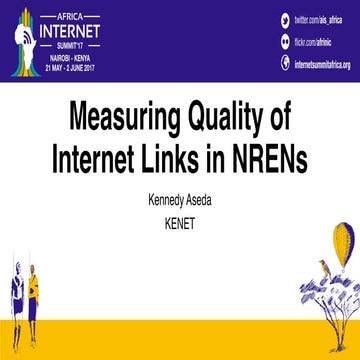 Measuring quality of Internet links in NRENs