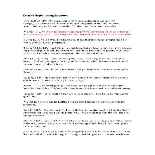 Kenneth hagin   healing scriptures