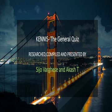 Kennis-The General Quiz