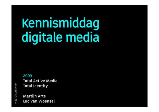 Kennismiddag Digitale Media