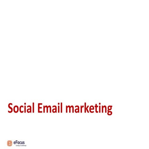 Kennissessie Hoe social media e-mail marketing kan versterken