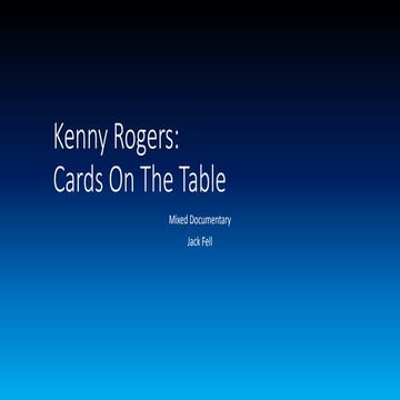 Kenny Rogers: Cards on the table