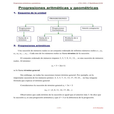 Progresiones geometricas | PDF