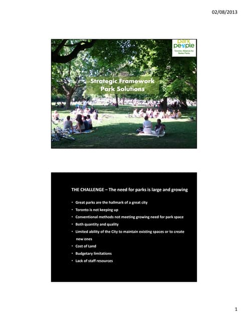 Ken Greenberg on the future of Toronto Parks