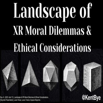 Landscape of XR Moral Dilemmas and Ethical Considerations - Laval Virtual, Ap...