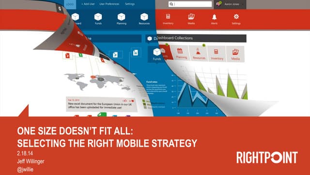 One Size does Not Fit All: Selecting the Right Mobile StrategyKentico   mobil...