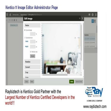 Kentico 11 Modular E-commerce Framework Administrator Panel Raybiztech ...