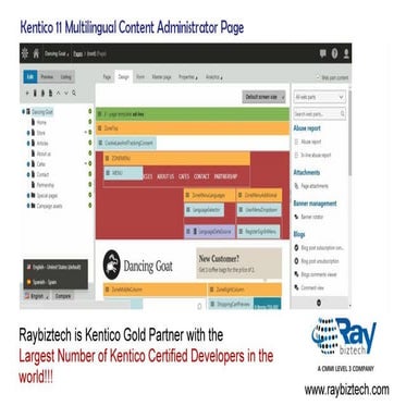 Kentico 11 Modular E-commerce Framework Administrator Panel Raybiztech ...