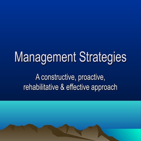 Kent neff friday mngmnt strat