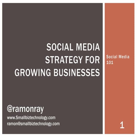 Social Media 101 and Deep Dive for Small Businesses (Kentucky SBDC)