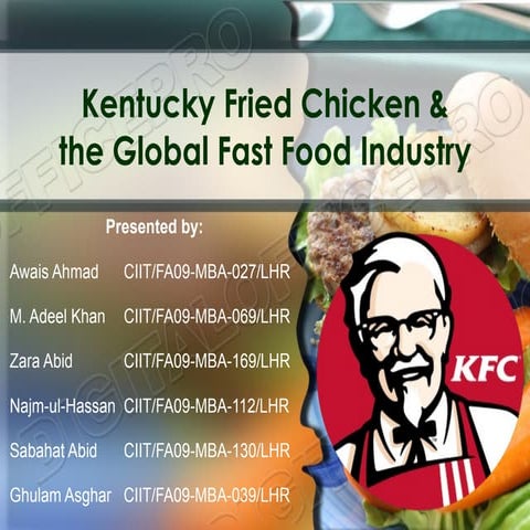 Kentucky Fried Chicken & The Global Fast Food | PPT