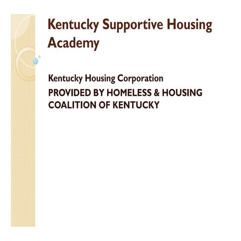 Kentucky Supportive Housing Academy