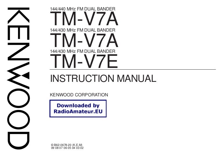 Kenwood TM-V7A Two-Way Radio Programming Software /& Cable Kit