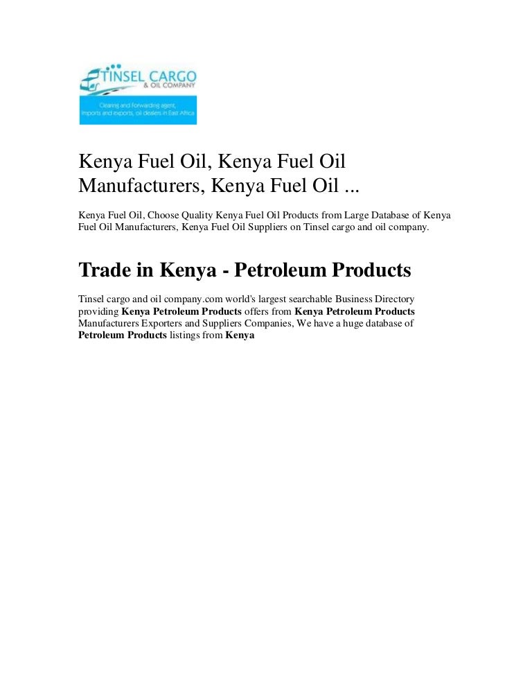 Kenya fuel oil, kenya fuel oil manufacturers, kenya fuel oil