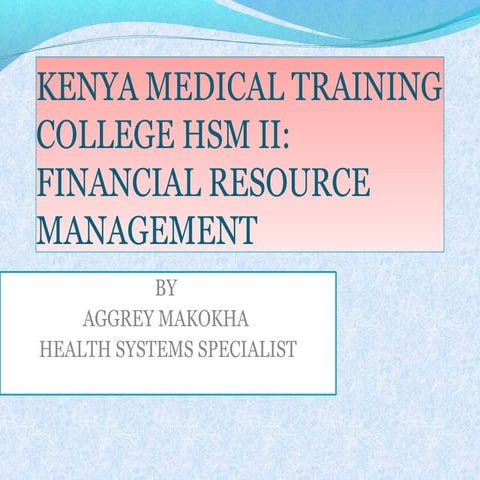 Kenya medical training college hsm ii