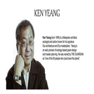 GREEN BUILDINGS OF Ken yeang