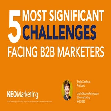 AZTC Lunch & Learn - 5 Most Significant Challenges Facing B2B Marketers