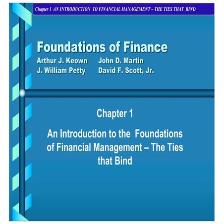Intro to foundation of finance | PDF