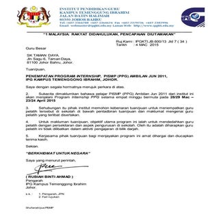 Kepada gb internship