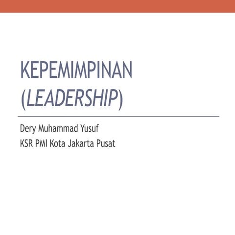 Materi Kepemimpinan (leadership)