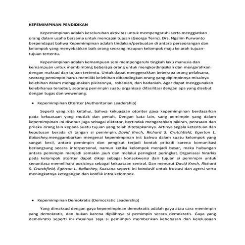 Kepemimpinan pendidikan