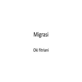 Migrasi