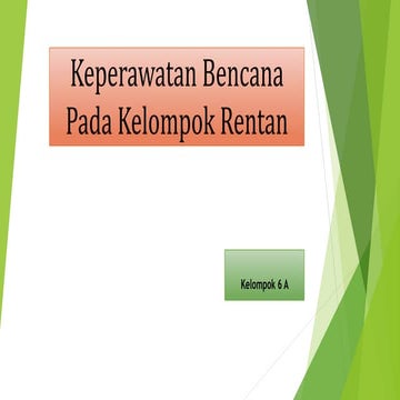 Modul 3 kb 1 keperawatan bencana pada ibu dan bayi | PPTX