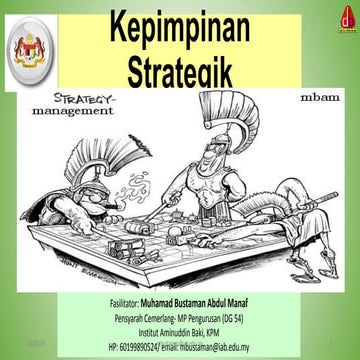  Kepimpinan strategik (strategic Leadership)