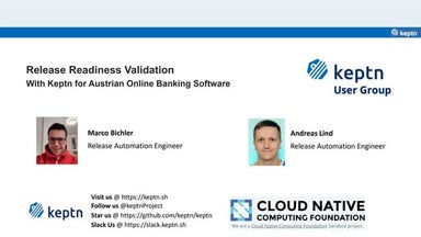 Release Readiness Validation with Keptn for Austrian Online Banking Software
