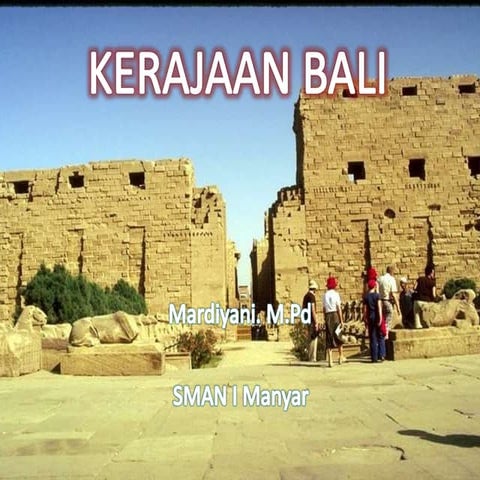KERAJAAN BALI SEJARAH KELAS X 