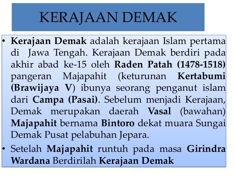 11 Kerajaan Demak