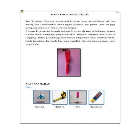 Kerajinan makrame